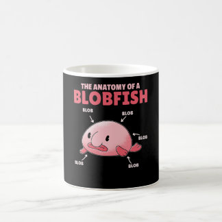 Caneca De Café Blobfish Afirma Anatomia De Blobfish