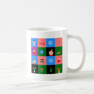 Caneca De Café bloco colorobloco africano santa
