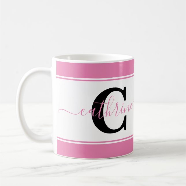 Caneca De Café Bloco de cores personalizado (Esquerda)