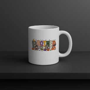 Caneca De Café Bloco de Letras de Irmãos Duo