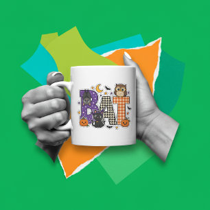 Caneca De Café Bloco de Letras de Morcego