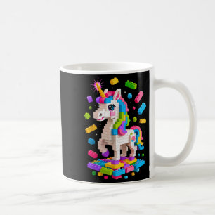 Caneca De Café Bloco de Tiques do Construtor Mestre do Unicorn Lo