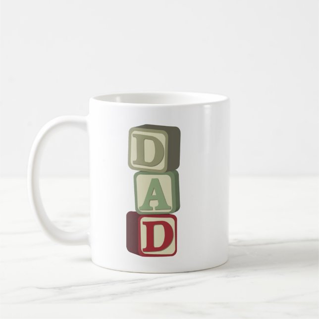 Caneca De Café Blocos 2 do pai (Esquerda)