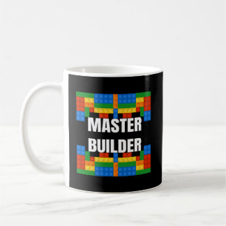 Caneca De Café Blocos componentes do Master Builder Brick Builds