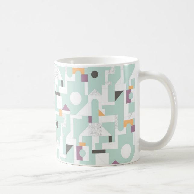 Caneca De Café Blocos de apartamentos - azul (Direita)