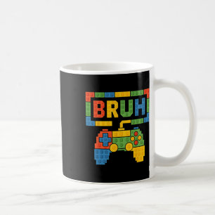 Caneca De Café Blocos de Construção Bruh Meninos Aniversário Tijo