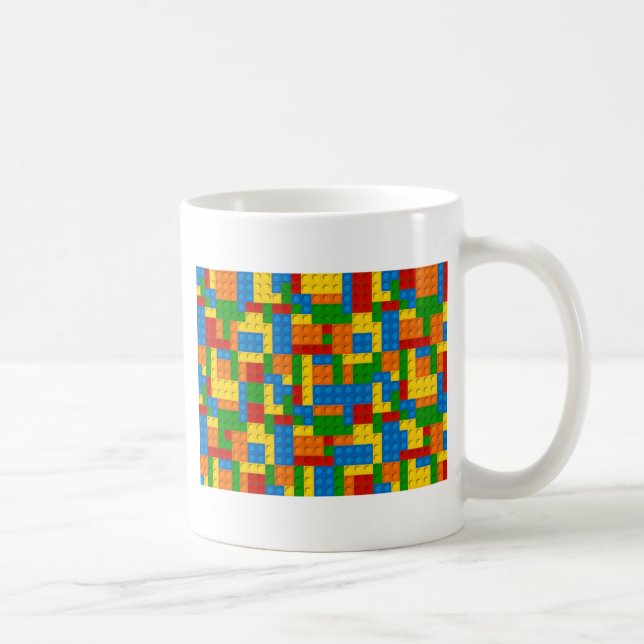 Caneca De Café blocos de plástico coloridos (Direita)