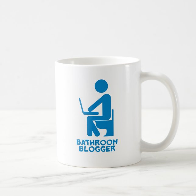 Caneca De Café Blogueiro do Banheiro (Direita)