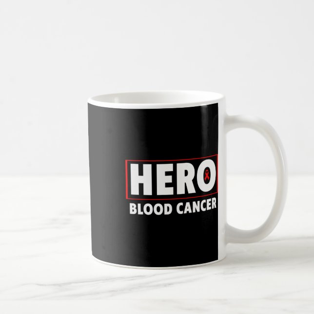 Caneca De Café Blood Cancer - Hero Blood Cancer Awareness  (Direita)