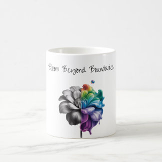 Caneca De Café Bloom além dos limites Mug de Flor Inspiracional