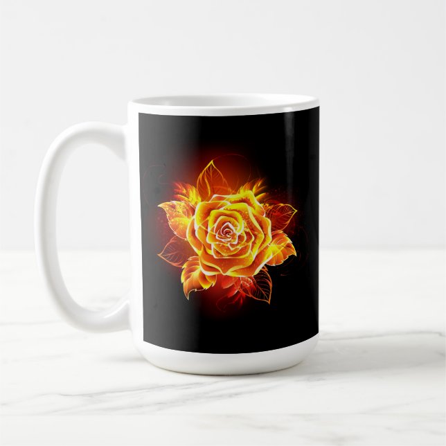 Caneca De Café Blooming Fire Rosa (Esquerda)