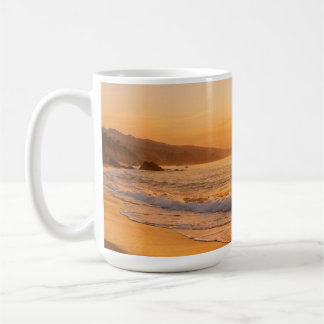 Caneca De Café Blooming Lavender Field at Golden Sunset Provence