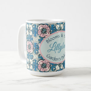 Caneca De Café Blooms & Bliss - Prazer do Jardineiro - Texto Pers