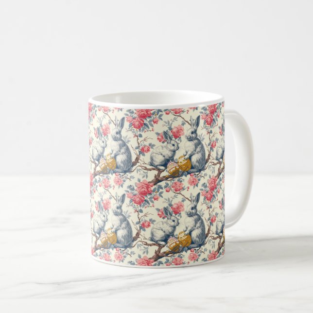 Caneca De Café Blooms & Bunnies Cups: Bunny Wonderland (Frente Esquerda)