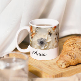 Caneca De Café Blooms de inspiração: personalizados