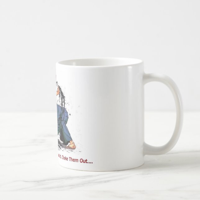Caneca De Café Bloqueador do judo para fora (Direita)