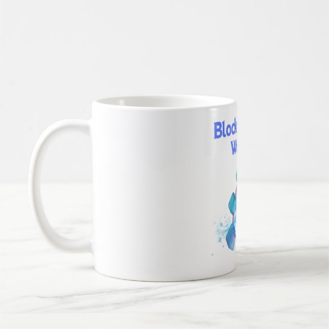Caneca De Café Bloquear por Bloco Construímos - Entusiastas da Bl (Esquerda)