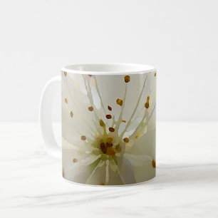 Caneca De Café Blossomas de ameixas Impressionistas Trabalho de a