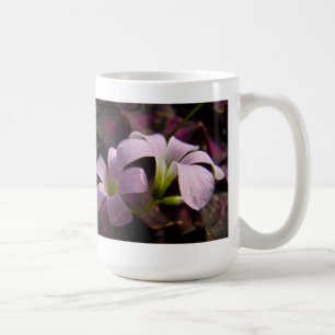 Caneca De Café Blossomas Oxalis Roxos