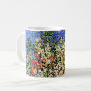 Caneca De Café Blossoming Chestnut Branches de Vincent van Gogh