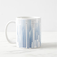 Blue Abstract Geometric Mug