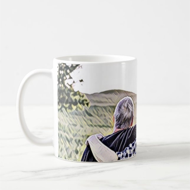 Caneca De Café Blue best grandpa ever the times (Esquerda)