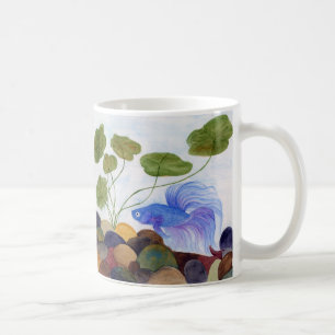 Caneca De Café Blue Betta Fish