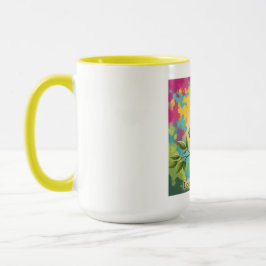 Caneca de Café Blue Bird com Citação
