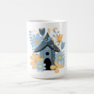 Caneca De Café Blue Bird House