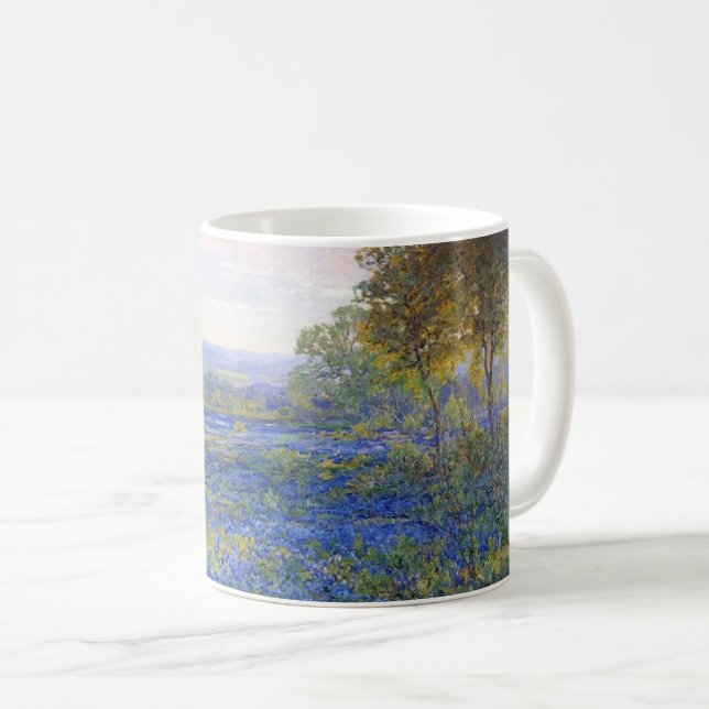 Caneca De Café Blue Bonnets - Robert Julian Onderdonk (Frente Esquerda)