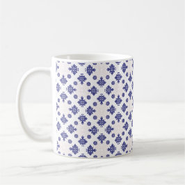 Caneca De Café Blue Cross Pendant Pattern