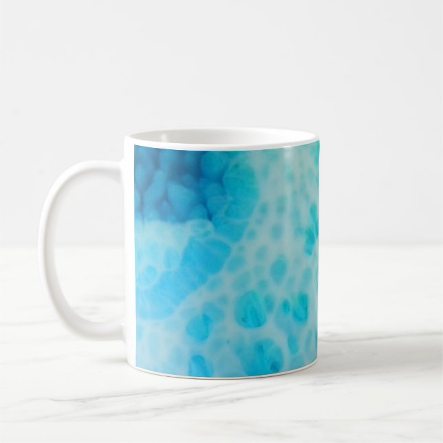 Caneca De Café Blue Crush - Abstract Coastal Artwork  (Esquerda)
