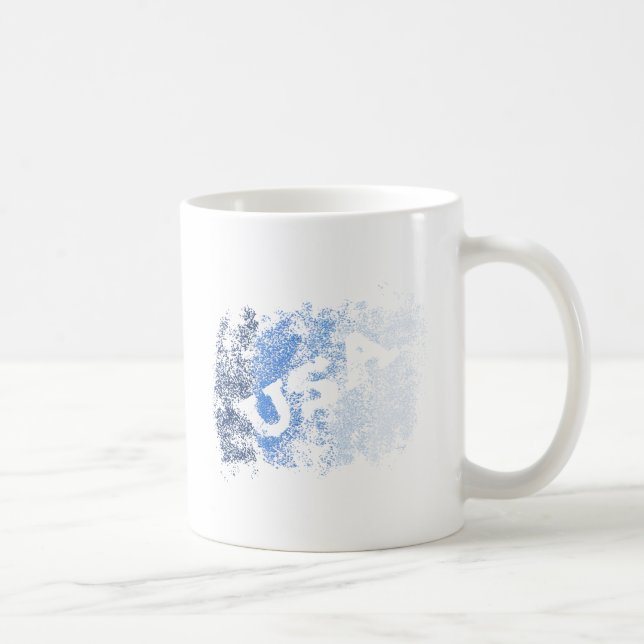 Caneca De Café Blue Crystals USA (Direita)