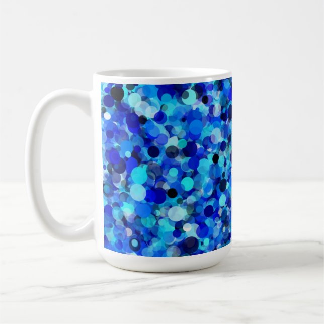 Caneca De Café Blue Dot 15oz Mug (Esquerda)