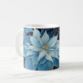 Caneca De Café Blue Fantasy Poinsettia