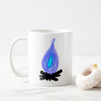 Caneca De Café Blue Fire Cup