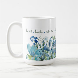 Caneca De Café Blue Floral 'Mindful Blooms' Mug