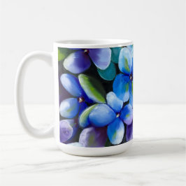Caneca De Café Blue flower coffee mug positive statement 