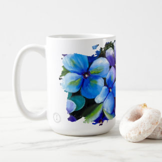 Caneca De Café Blue flower Love is the answer love mug