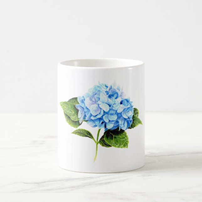 Caneca De Café Blue Hydrangea (Centro)