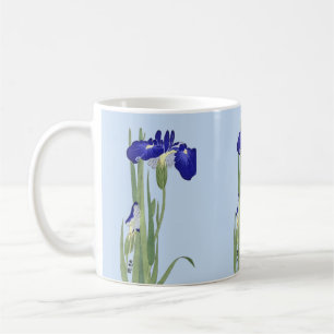 Caneca De Café Blue Irises de Ohara Koson