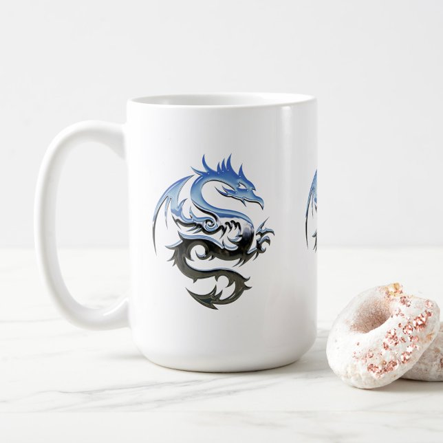 Caneca De Café Blue King Dragon (Criador carregado)
