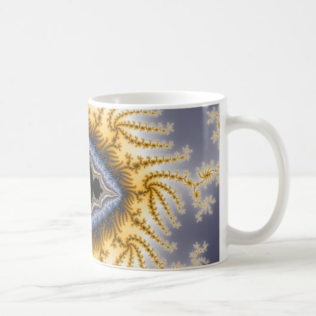 Caneca De Café Blue Mandel - Fractal Mug (Direita)
