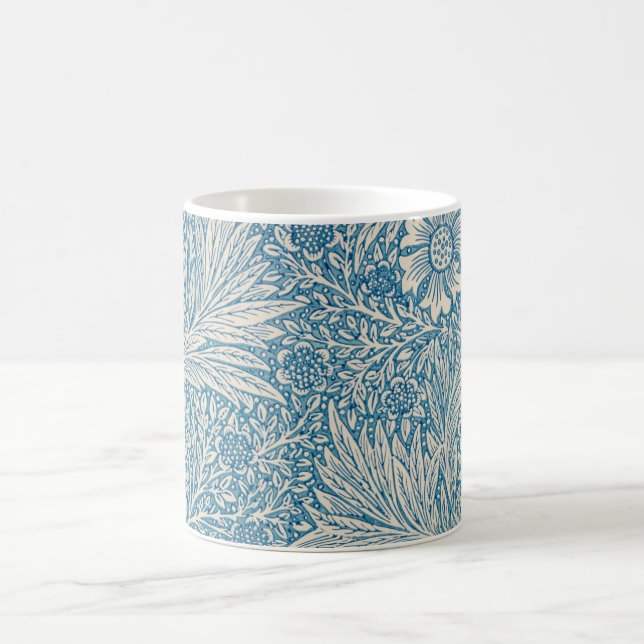 Caneca De Café Blue Marigolds (por William Morris) (Centro)