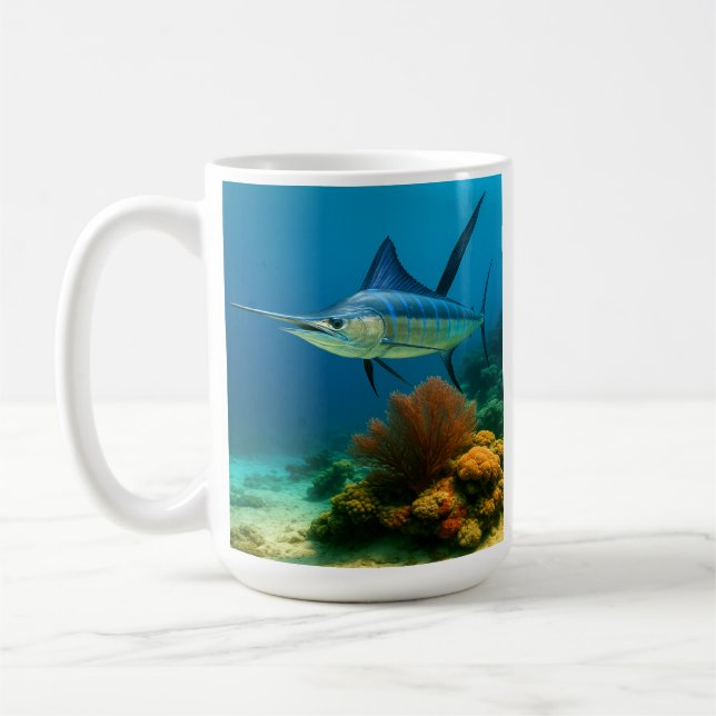 Caneca De Café Blue Marlin Glide (Esquerda)