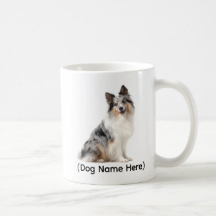 Caneca De Café Blue Merle Sheltie Personalizado Eu Possuo Você