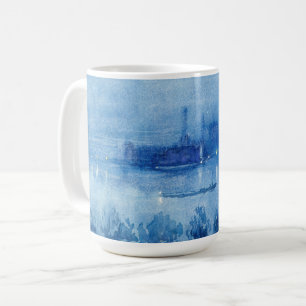 Caneca De Café Blue Night, Londres   Joseph Pennell