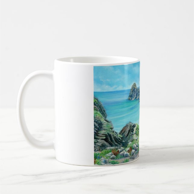 Caneca De Café Blue Rapture em Kynance Cove (Esquerda)