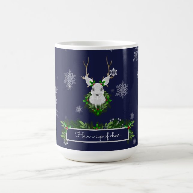 Caneca De Café Blue Reindeer Coffee Mug (Centro)
