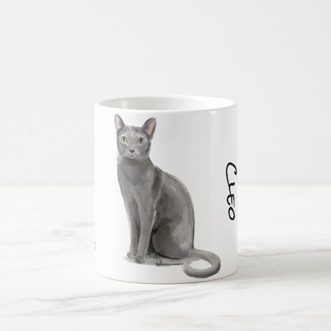 Caneca De Café Blue Russian Feline (Centro)